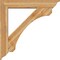 Ekena Millwork Legacy Traditional Rough Sawn Bracket w/ Offset Brace, Western Red Cedar, 8"W x 46"D x 46"H BKT0806X46X46LEC01RWR - alternate 3